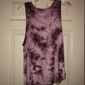 Plum Purple Tie Dye Tank
